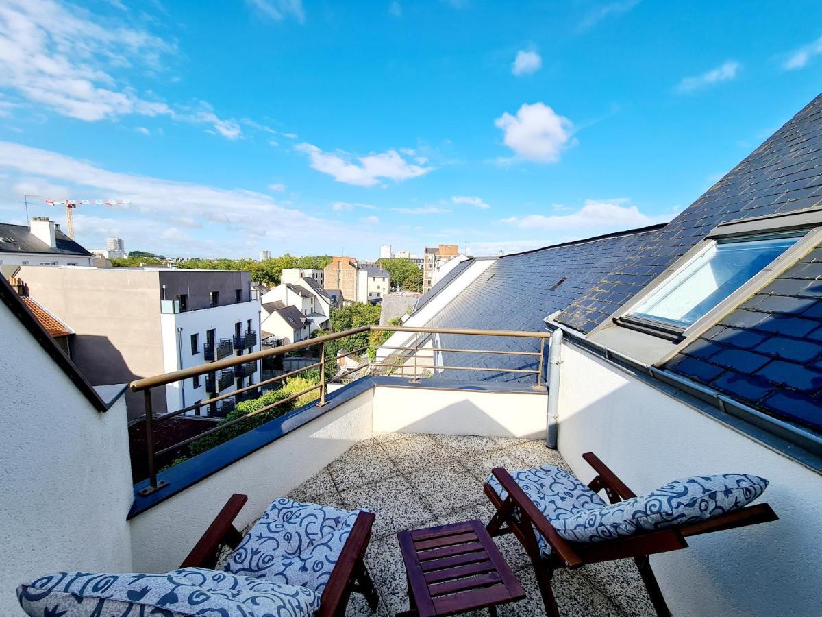 Chambre Avec Terrasse Privative Rennes Exterior foto