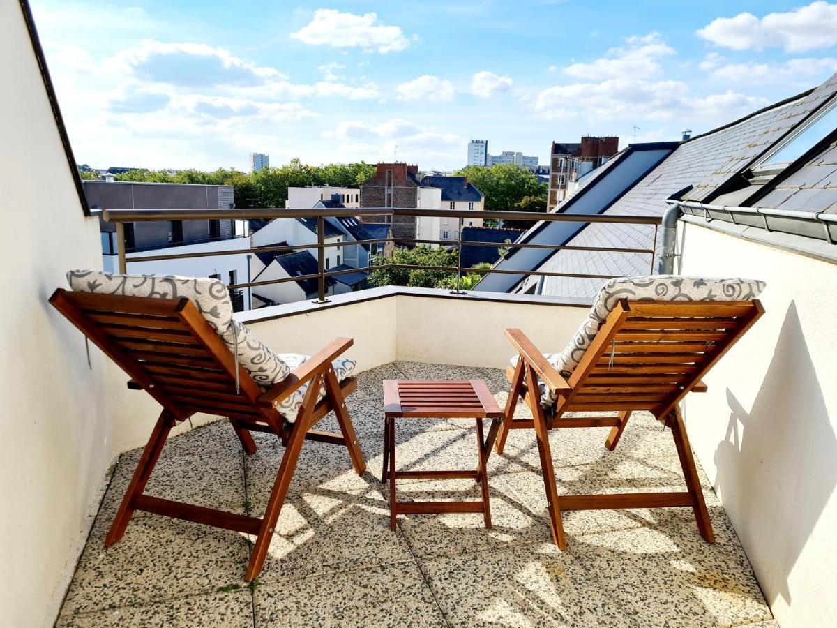 Chambre Avec Terrasse Privative Rennes Exterior foto